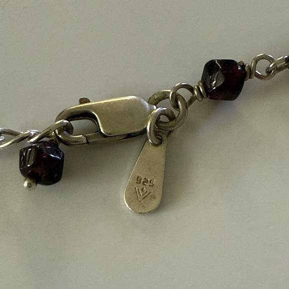 Silpada Necklace Sterling Silver & Garnet Necklace - Picture 5 of 5